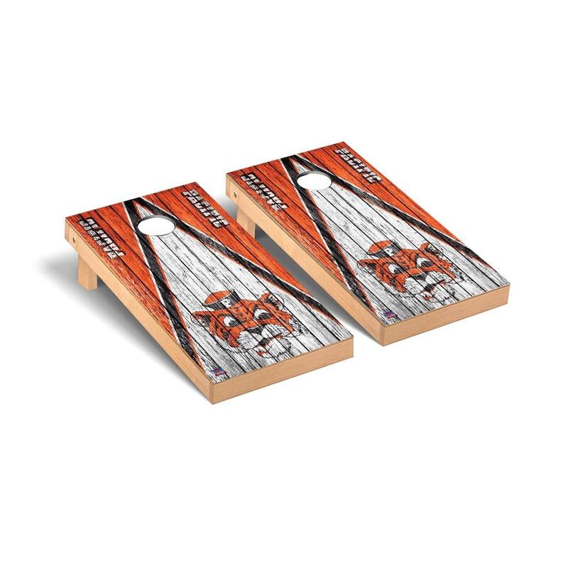 College Vault Pacific Tigers Weathered Cornhole Board Set