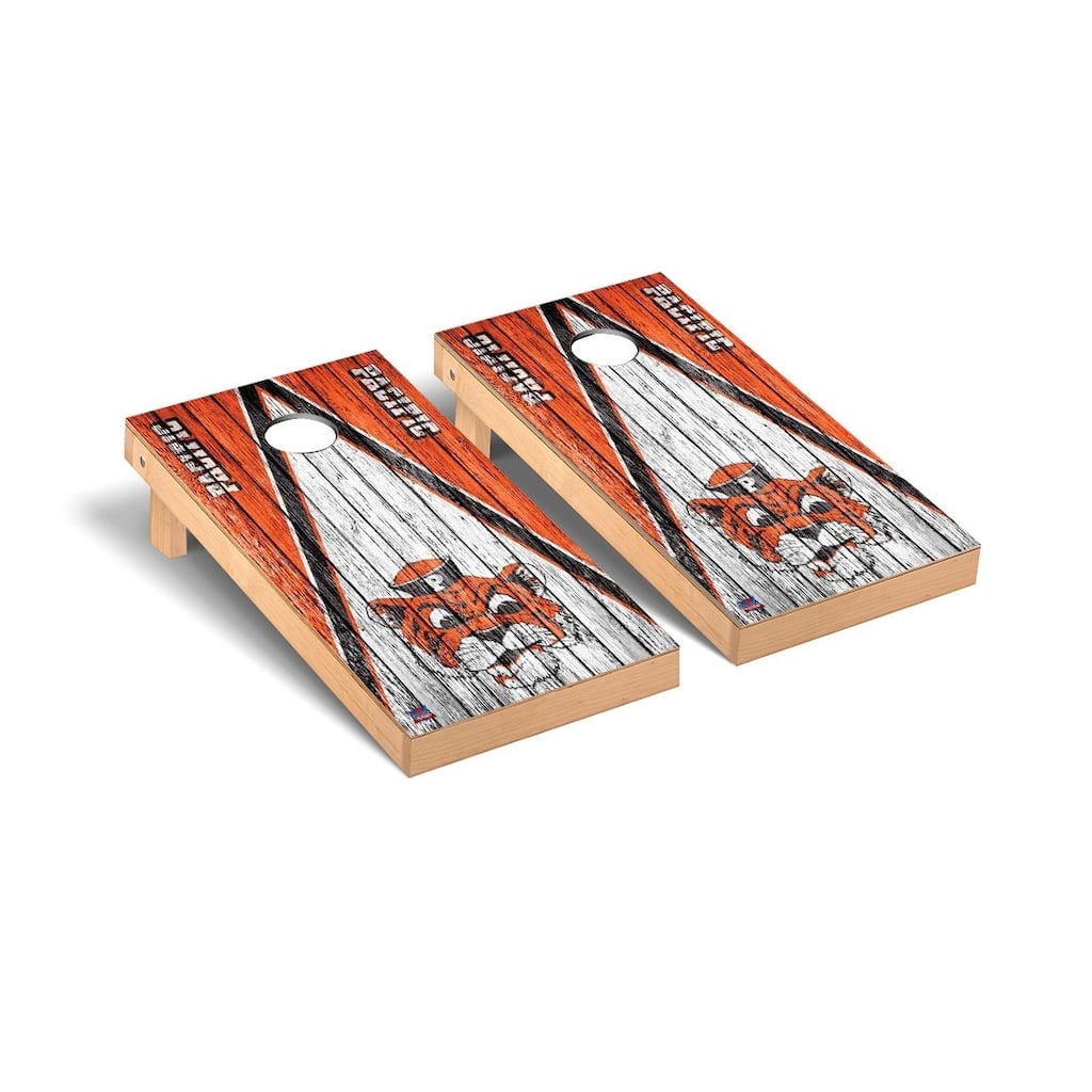 College Vault Pacific Tigers Weathered Cornhole Board Set