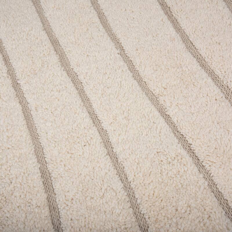 Alora Decor Oasis Beige Contemporary Hand-Tufted Wool Rug