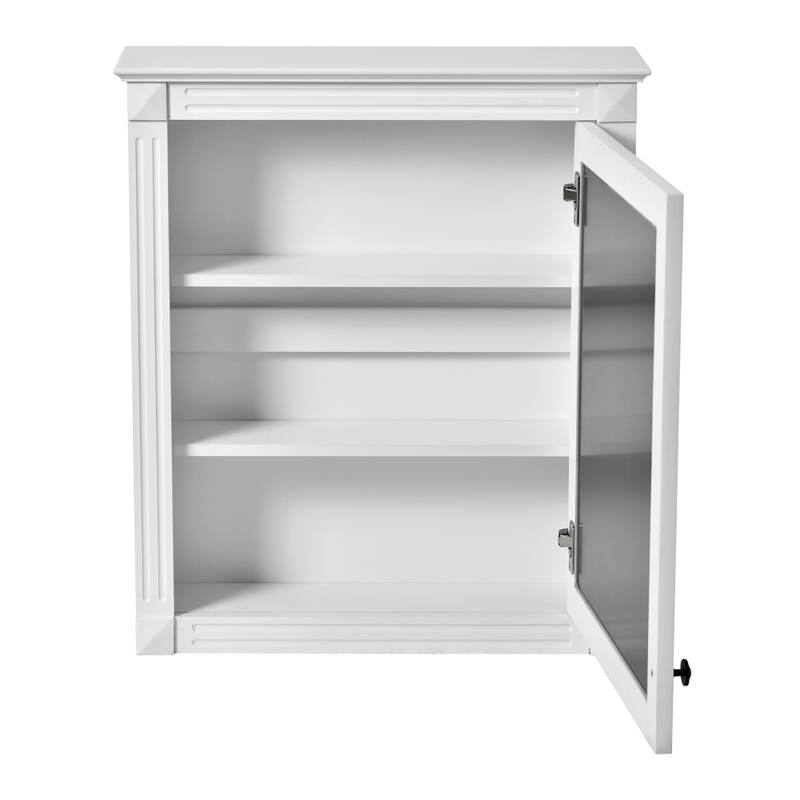 24'' x 27'' Wall Mounted Bathroom Medicine Cabinet with Mirror and Adjustable Shelf