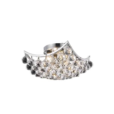 Somette Chrome 4-light 12-Inch Chandelier
