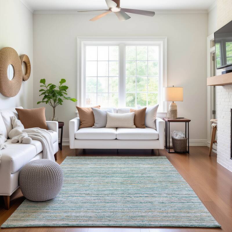 Premium Washable Super Soft Ombre Stripes Mayfield Rug