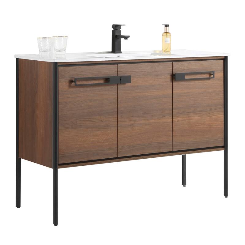 Fine Fixtures Oakville Bathroom Vanity with White Ceramic Sink