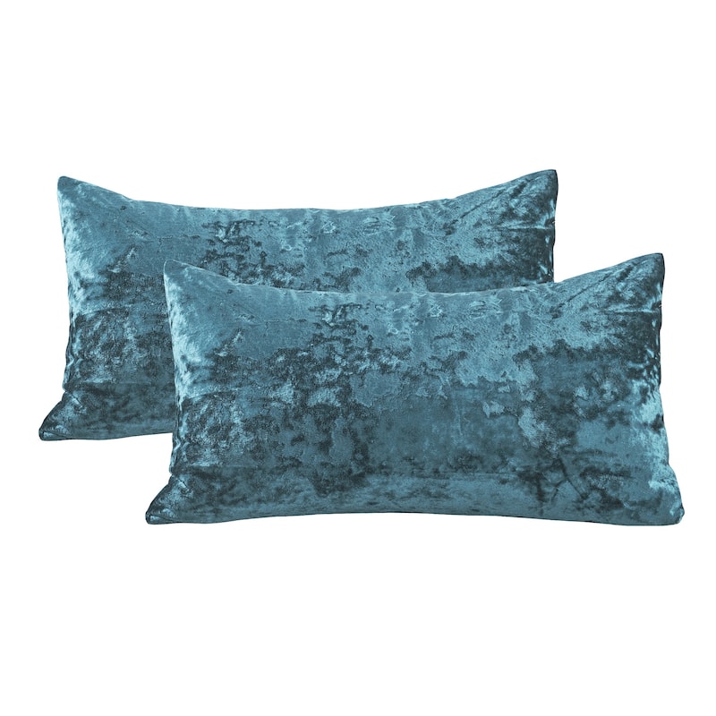Rancho Crushed Velvet Throw Pillow Cover Set, NO INSERT