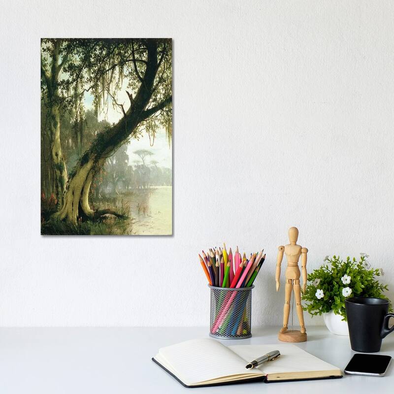 iCanvas "In the Bayou " by Joseph Rusling Meeker Canvas Print - 12x8x0.75