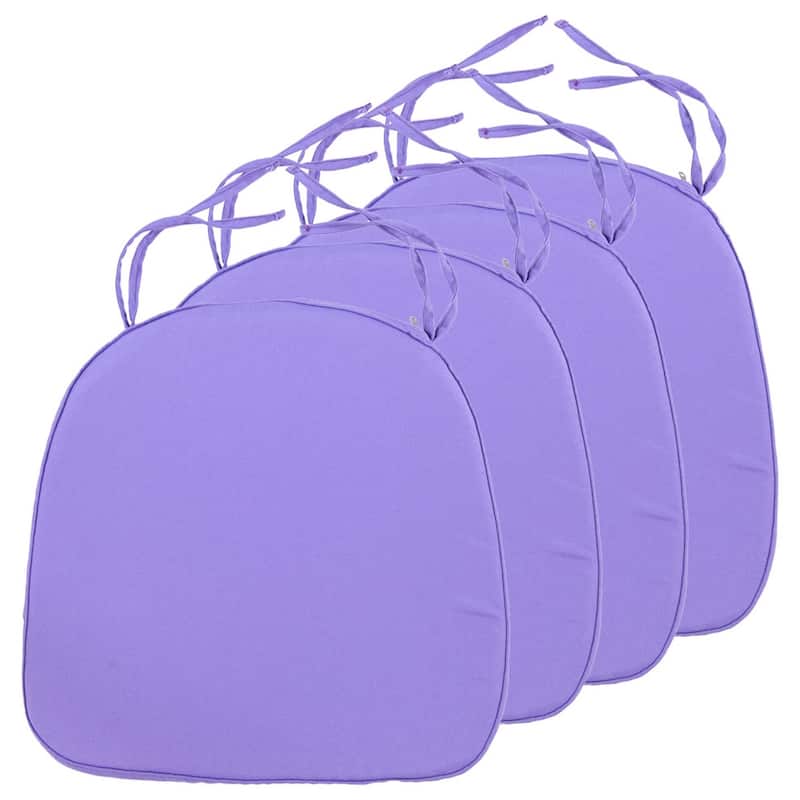 Memory Foam 15" U-Shaped Indoor Outdoor Dining Chair Pad Cushion for Kitchen Patio Garden (Set of 1, 2, 4 or 8)