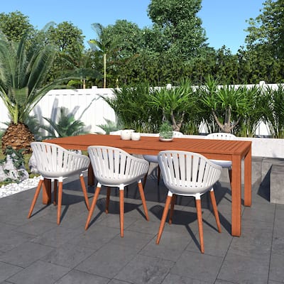 Amazonia Clifton 7pc FSC Wood Outdoor Patio Dining Set