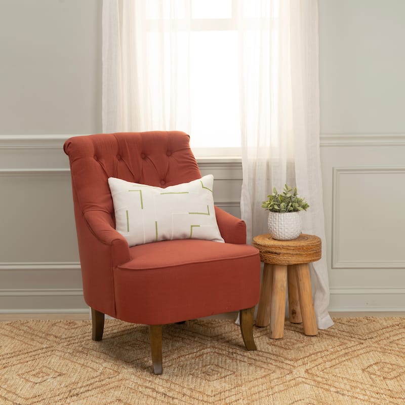 Rizzy Home Transitional Ivory Poly Filled Pillow - 14"x20"