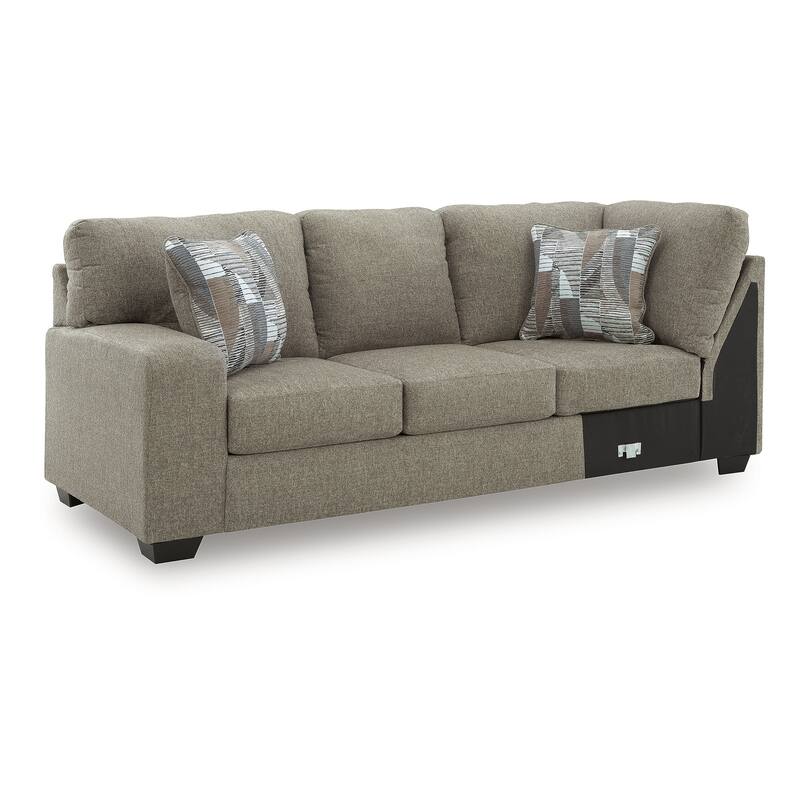 Signature Design by Ashley Newellen Gray 3-Piece Sectional with Chaise