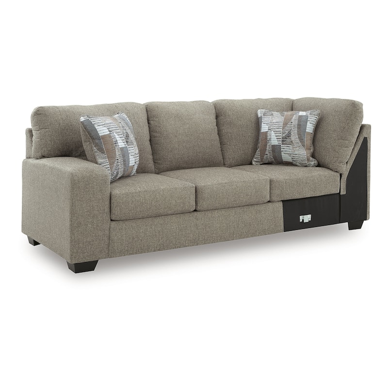 Signature Design by Ashley Newellen Gray 3-Piece Sleeper Sectional with Chaise