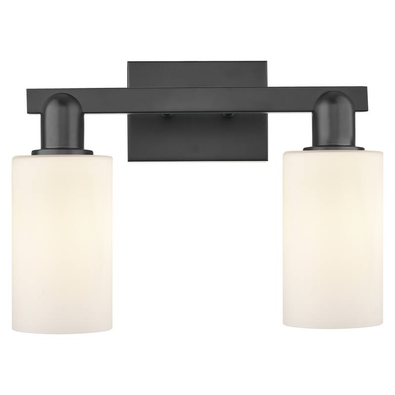 Innovations Lighting Endless Possibilities Arcadia - Clymer - 2 Light 15" Bath Vanity Light - Matte White/Matte Black