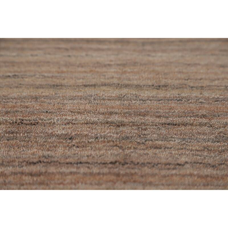 Hand Knotted Oriental 100% Wool Carpet Tribal Tribal Brown Gabbeh Area Rug - 11' 7'' X 9' 0''