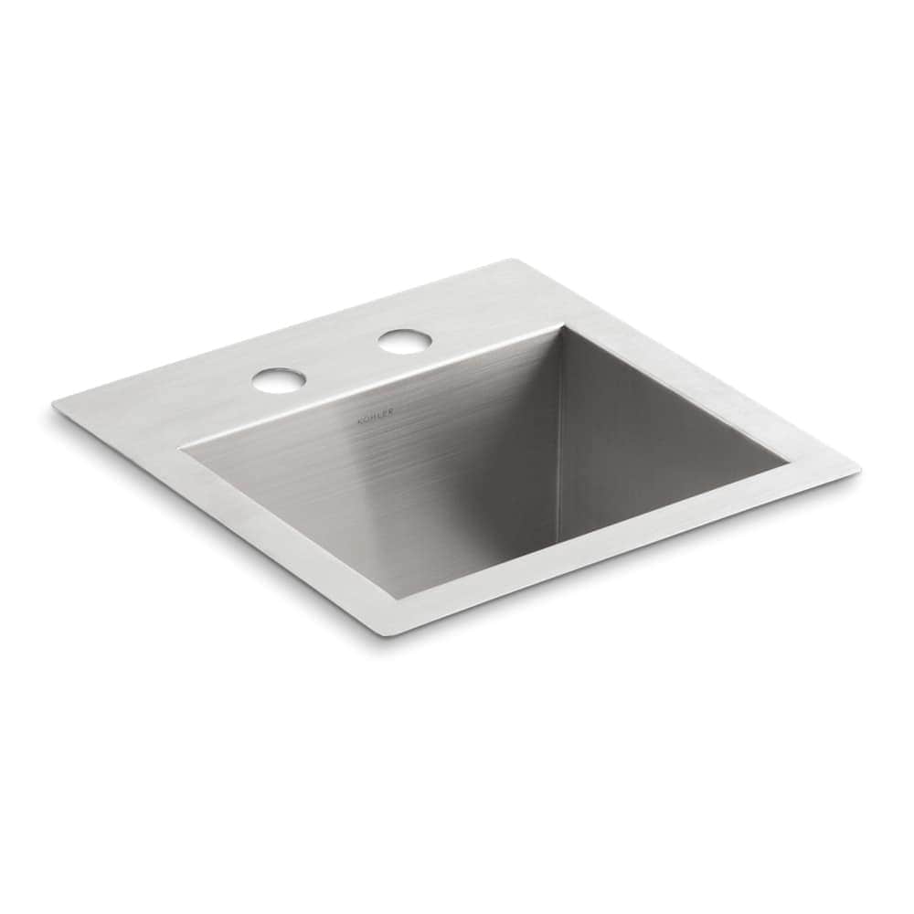 Shop Kohler K 3840 2 Vault 15 Drop In Or Undermount Single Basin Stainless Stainless Steel Overstock 16296399