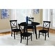 preview thumbnail 11 of 23, 42" Solid Wood Round Dual Drop Leaf Table with 4 Dining Chairs