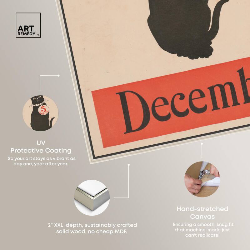 The Black Cat December 1890 Canvas by Art Remedy