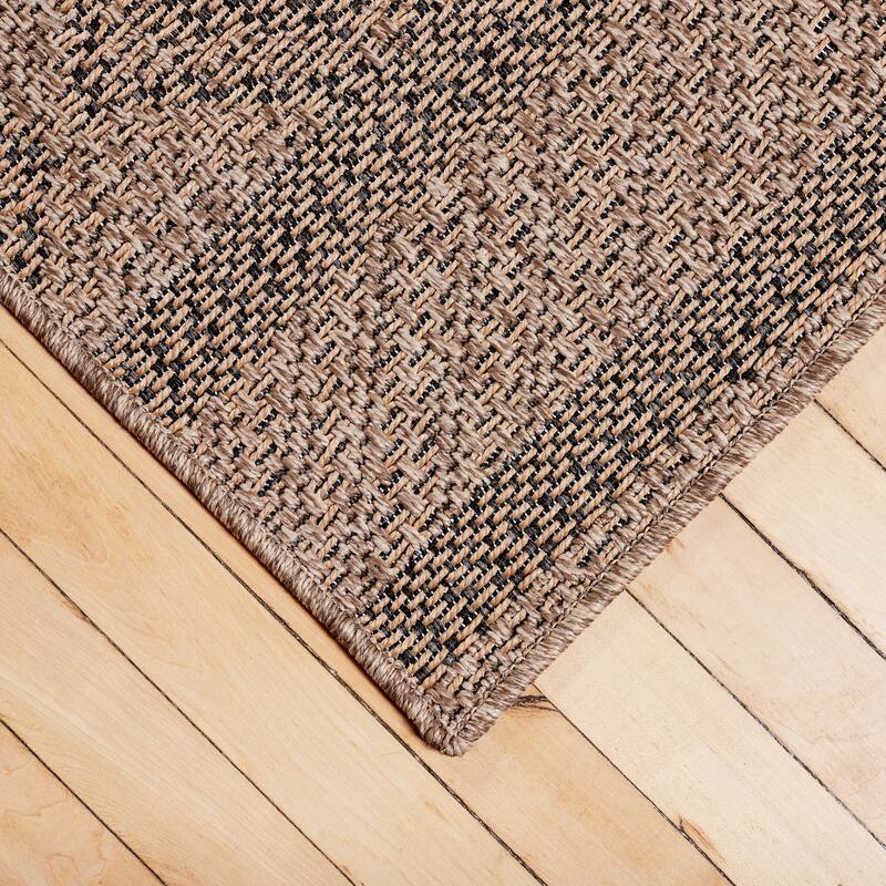 Terra by Obeetee Sol Diamond Stripe Natural Rug