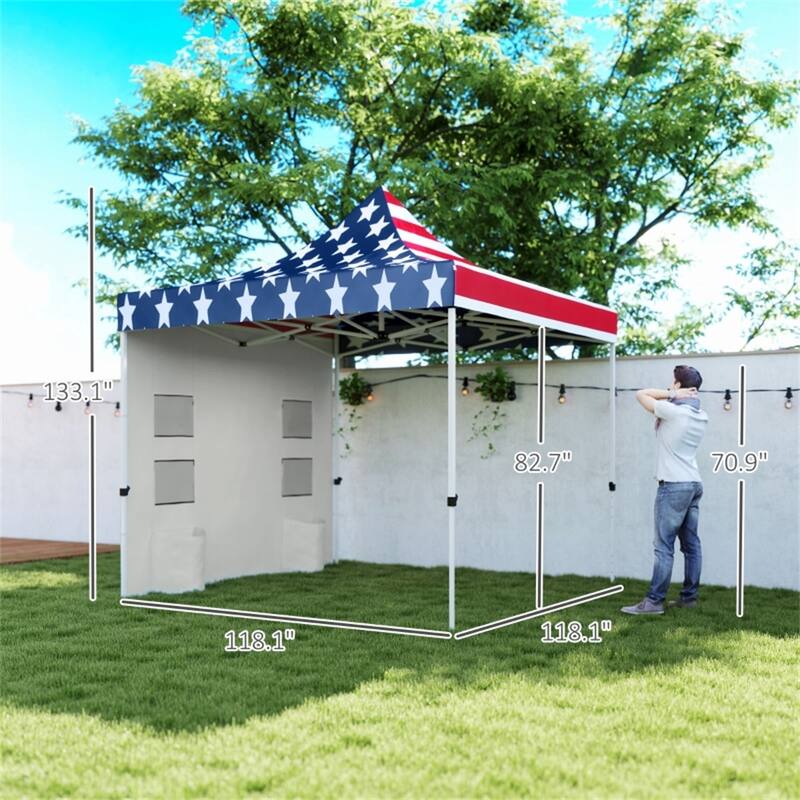 Premium Foldable Gazebo for Outdoor Events with UPF50 Sun Protection Adjustable Height and Portable Wheeled Bag