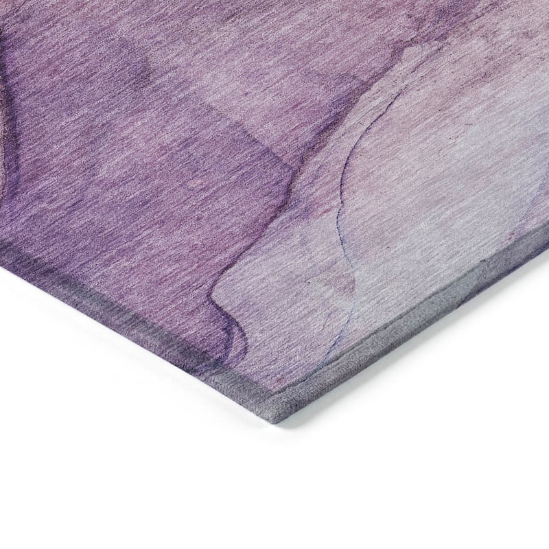 Machine Washable Indoor/ Outdoor Chantille Contemporary Abstract Rug