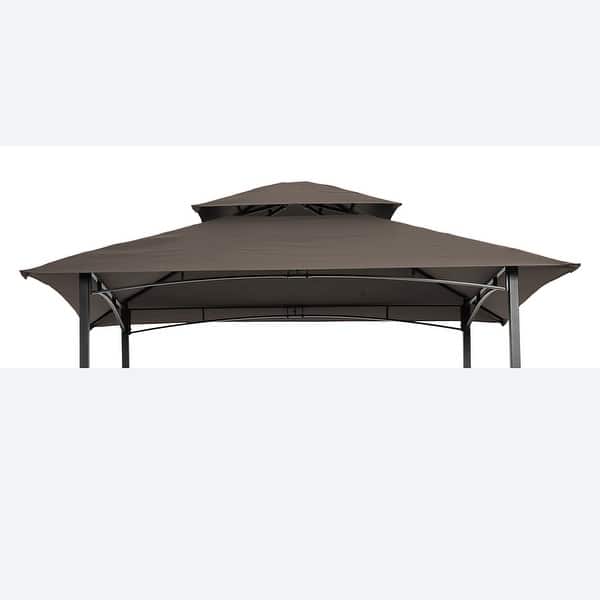 Canopy Roof 8 x 5 Grill Shelter Replacement Grey For Grill Gazebo Roof Only