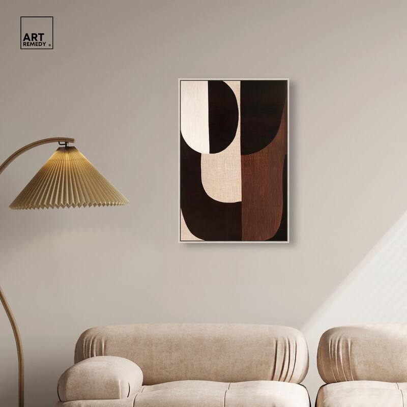 Quartet in Brown I Canvas by Art Remedy