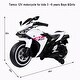 preview thumbnail 18 of 16, 12V Kids Ride On Motorcycle,550W Electric Ride On Motorcycle with Training Wheels, Light Wheels, Manual Throttle,LED Lights