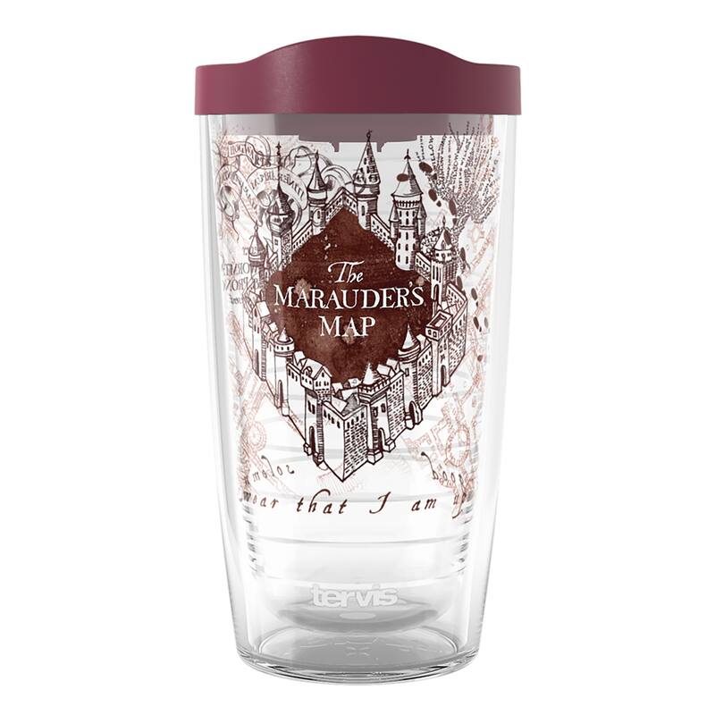 Tervis Harry Potter The Marauder's Map Made in USA Double Walled Insulated Tumbler Travel 16oz, Classic