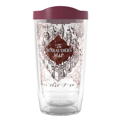 Tervis Harry Potter The Marauder's Map Made in USA Double Walled Insulated Tumbler Travel 16oz, Classic
