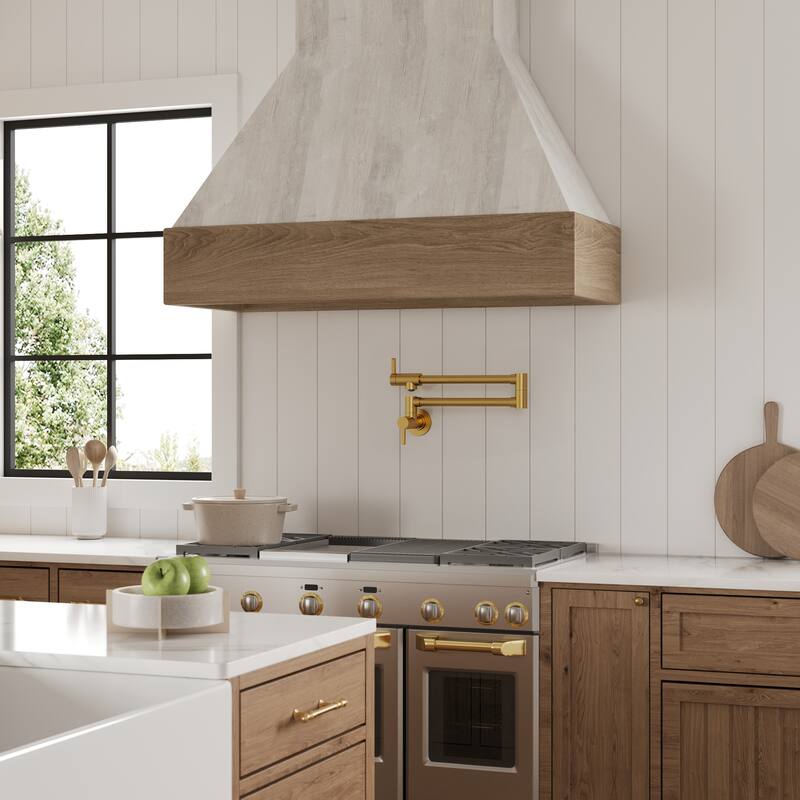 Wall Mounted Cold-Water Pot Filler,Folding Kitchen Faucet