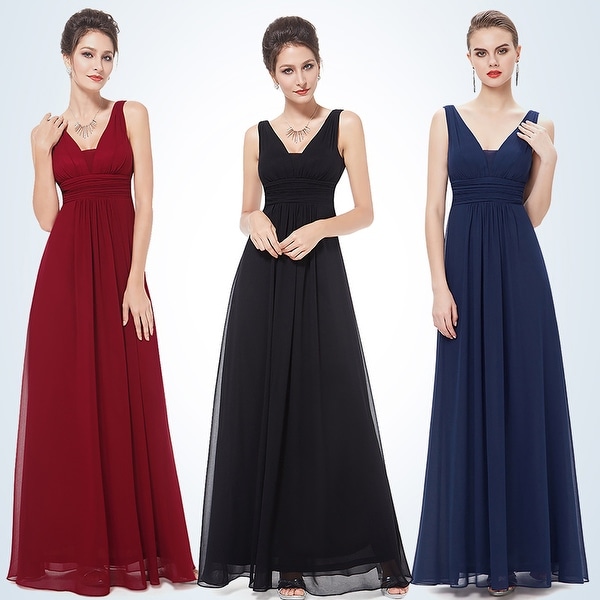 Ever-Pretty Women's Elegant Deep V-neck Long Evening Dress 08110
