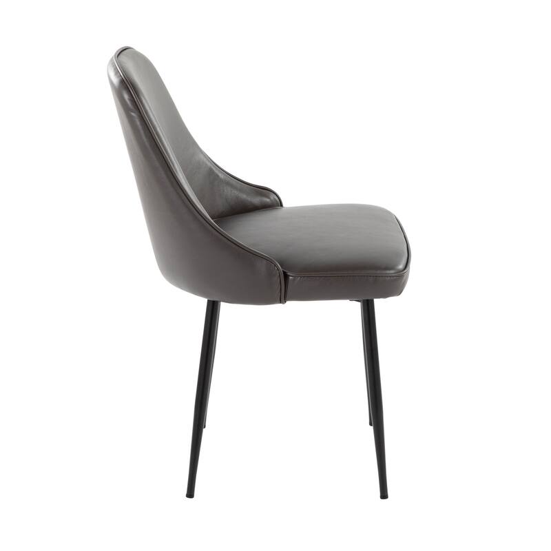 Silver Orchid Naldi Faux Leather Dining Chair - Set of 2