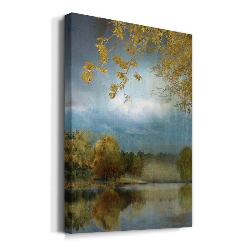 Golden Leaves Premium Gallery Wrapped Canvas - Ready to Hang