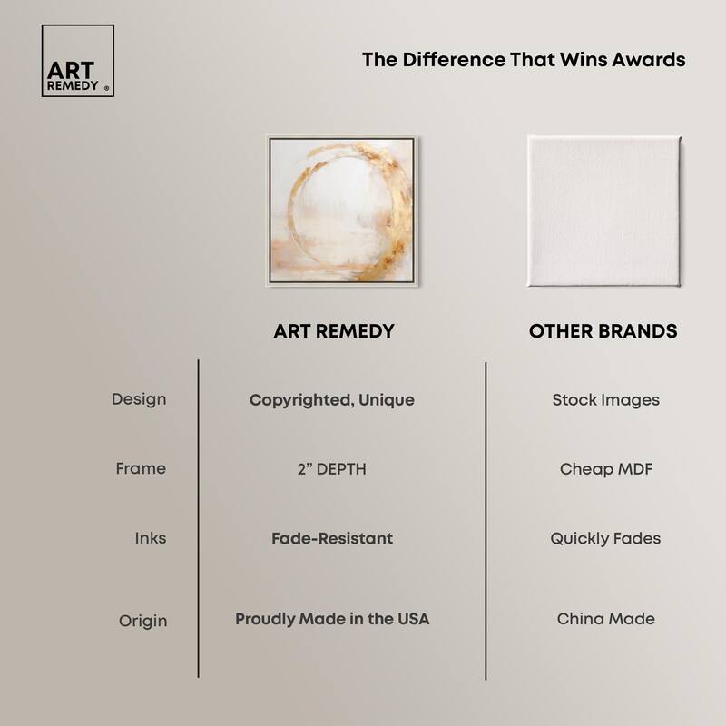 Golden Orb II Canvas by Art Remedy