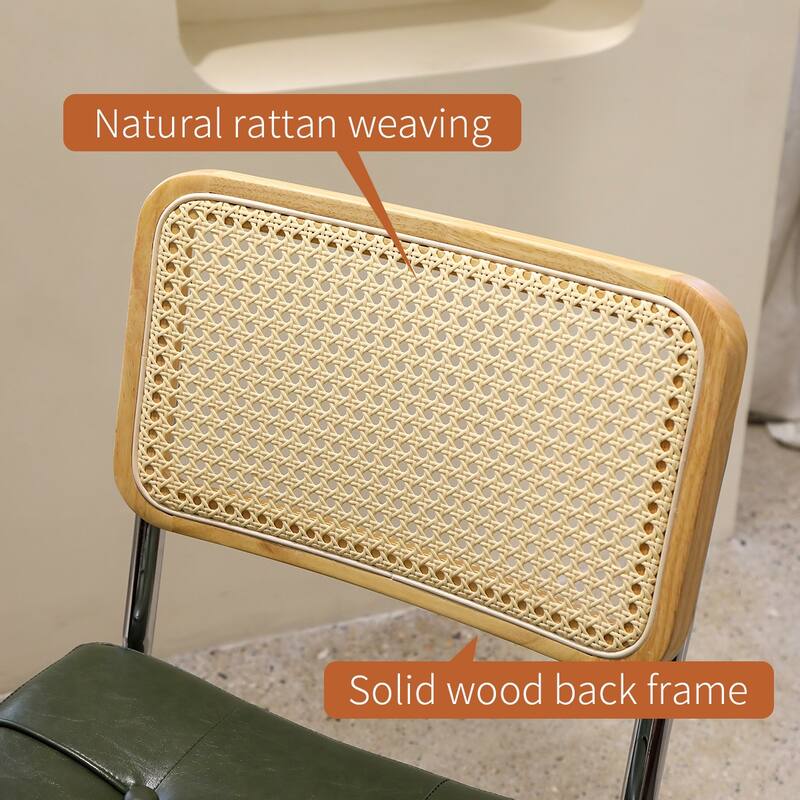 Dark Green Dining Chair Side Chair Leisure Chair Set of 2 Kitchen Chair Reception Chair Armless Chair with Metal Legs