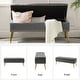 preview thumbnail 77 of 137, HULALA HOME Neptunus Modern 45.5" W Velvet Bedroom Storage Bench for End of Bed with Nailhead Trim