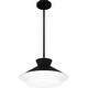 preview thumbnail 3 of 6, Lionel 1-Light Matte Black Pendant Light