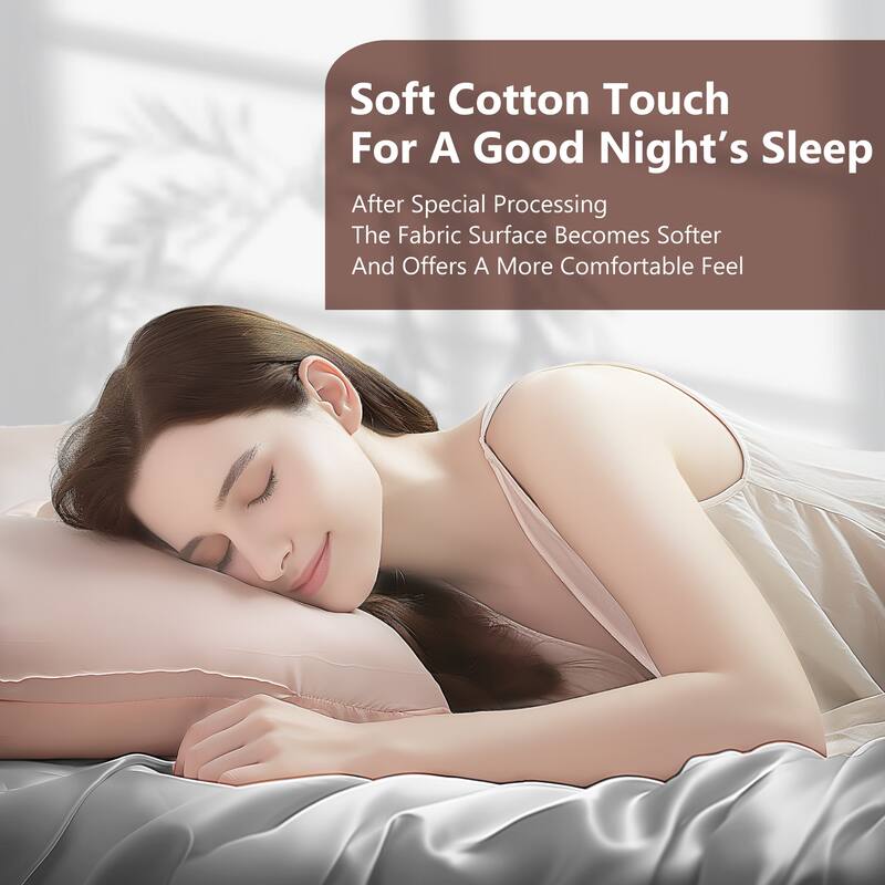 100% Cotton Enzyme Stone Washed Bed Duvet Cover Set