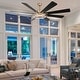 preview thumbnail 17 of 35, Bella Depot 72" Modern Large Ceiling Fan 6-speed Reversible with Dimmable Light and Remote for Family Room
