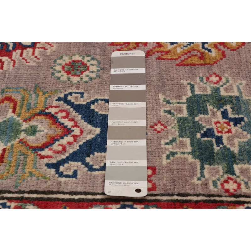 ECARPETGALLERY Hand-knotted Uzbek Ghazni Taupe Wool Rug - 3'4 x 5'0