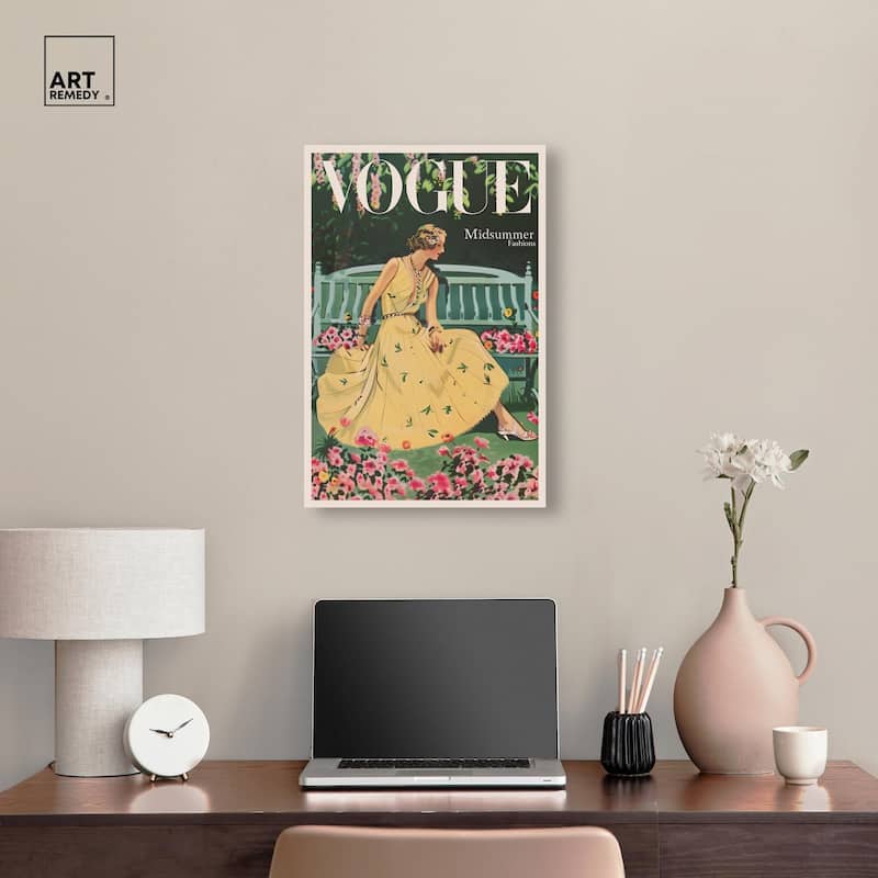 Midsummer Fashion Cover Canvas by Art Remedy, Gallery Wrapped
