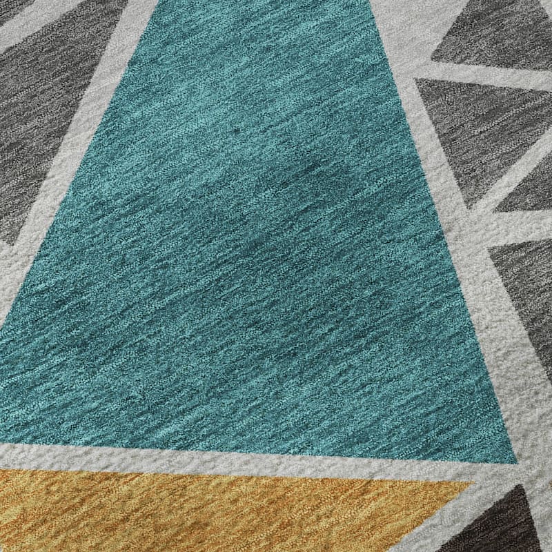 Premium Washable Super Soft Contemporary Mosaic Mayfield Rug