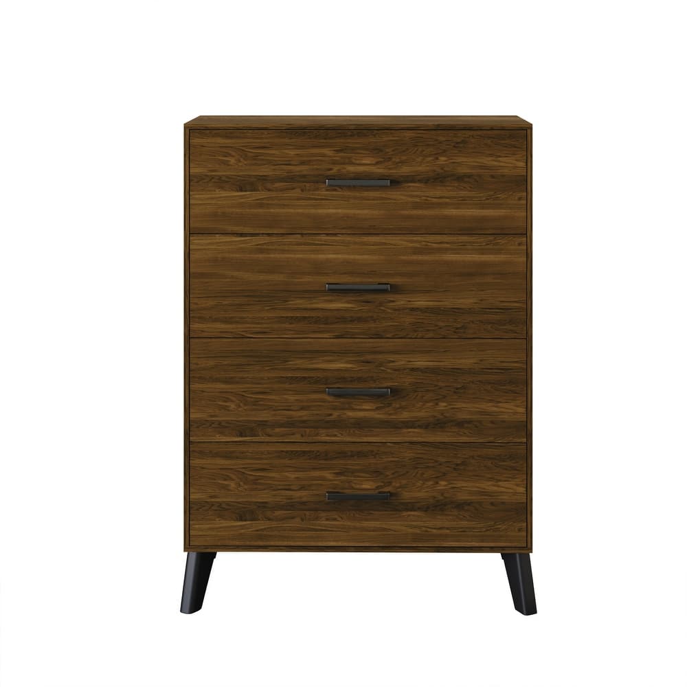 CraftPorch Classic Style 4-Drawers Wooden Chest