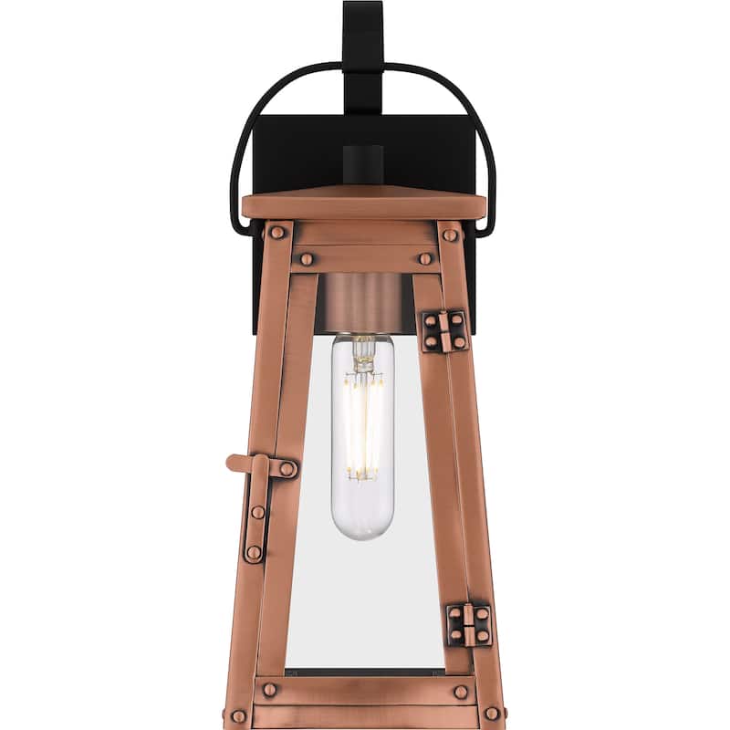 Carolina 1-Light Aged Copper Outdoor Wall Lantern