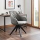 preview thumbnail 19 of 89, Art Leon Classical Swivel Office Accent Chair with Wood Legs