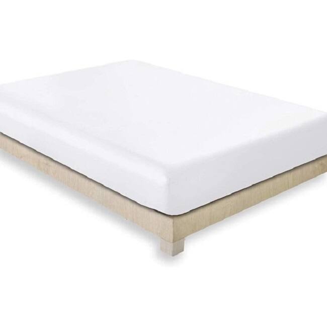 Shatex Solid Microfiber Deep Pocket Washable Fitted Sheets,White Queen