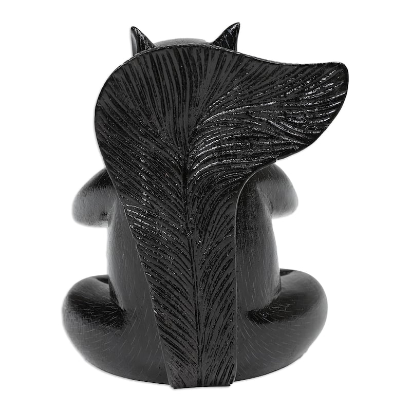 Novica Handmade Prudent Apprentice At Night Wood Statuette