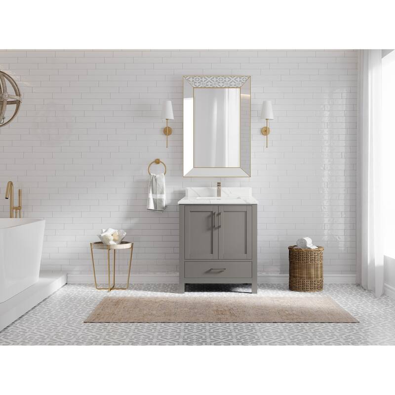 Willow Collections 30 in. W x 22 in. D Malibu Single Sink Bathroom Vanity with Countertop