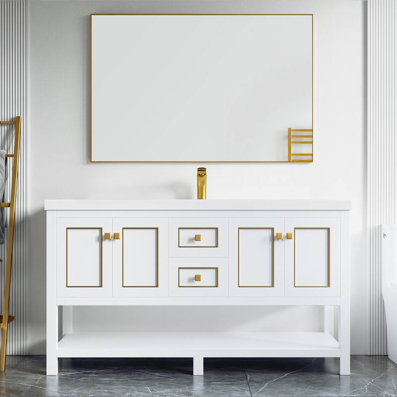 Davis 60" Single Bathroom Vanity Set