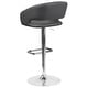 preview thumbnail 80 of 178, Vinyl Adjustable Height Barstool with Rounded Mid-Back