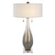 preview thumbnail 1 of 5, Uttermost Cardoni Bronze Glass Table Lamp - 32H, Shade 8H x 18 Dia in.