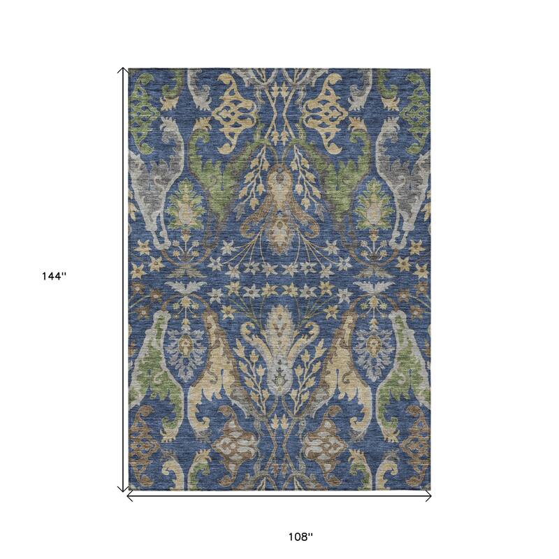 HomeRoots Floral Transitional Rectangle Outdoor Rug